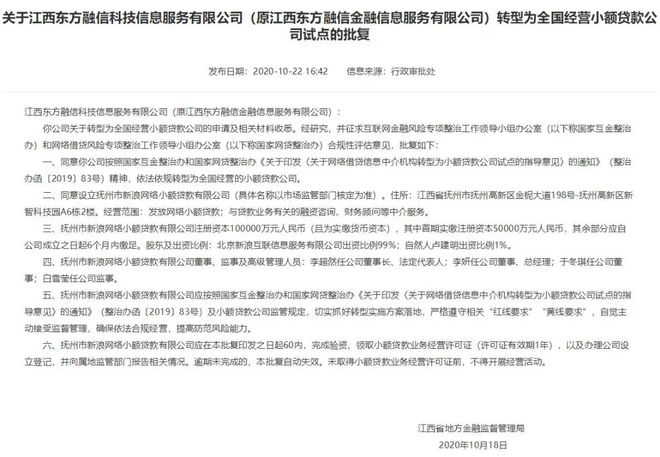 融信小额贷款公司