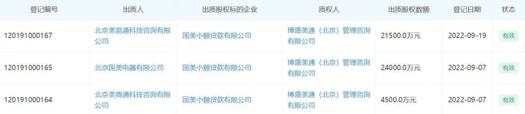 国美小额贷款有限公司