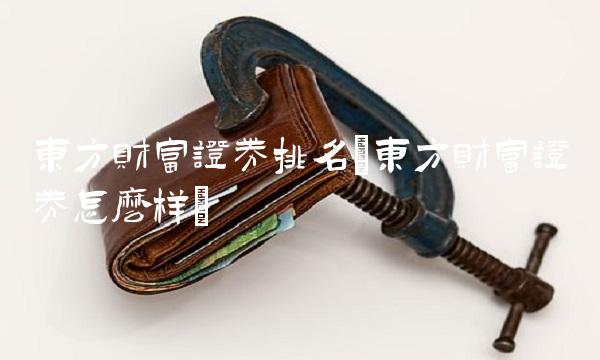 东方财富证券排名(东方财富证券怎么样)