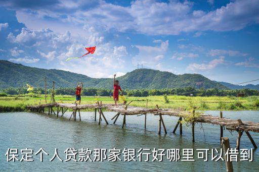 保定个人贷款那家银行好哪里可以借到