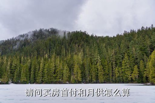 请问买房首付和月供怎么算