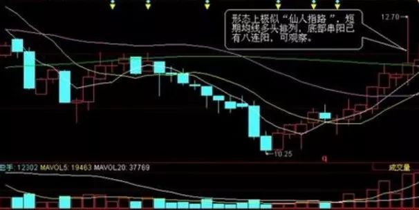 仙人指路k线