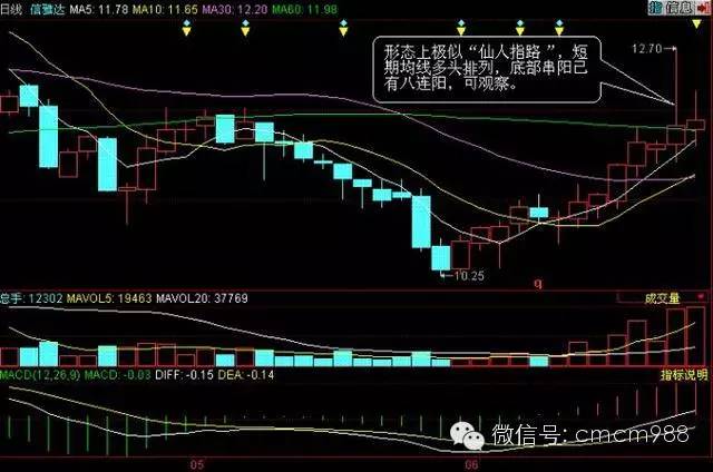 仙人指路k线