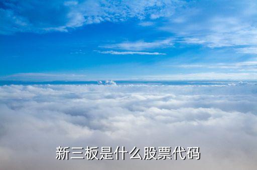 新三板是什么股票代码