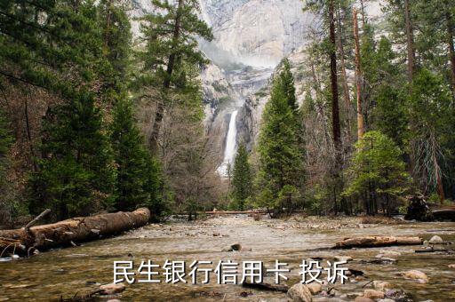  民生银行信用卡 投诉