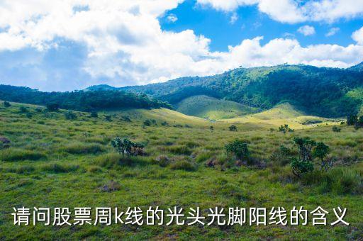 请问股票周k线的光头光脚阳线的含义