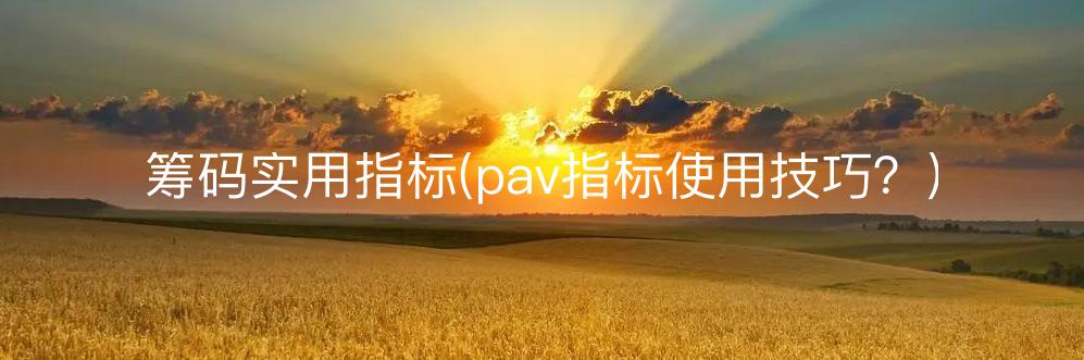 筹码集中度选股