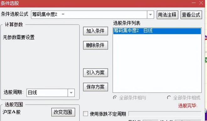 筹码集中度选股