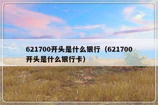 621700开头是什么银行