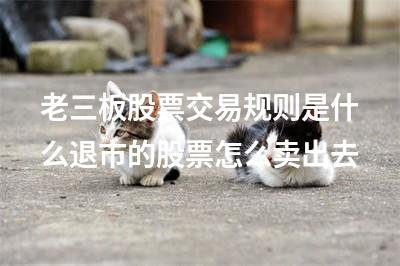 老三板股票交易规则是什么退市的股票怎么卖出去
