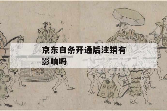 京东白条开通后注销有影响吗 第1张