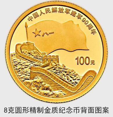 建军90周年纪念币