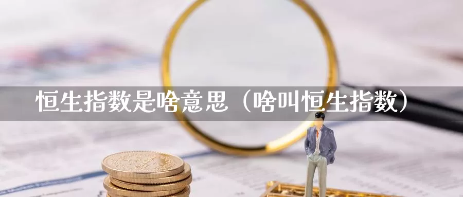 恒生指数是啥意思（啥叫恒生指数）