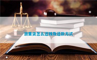 浙里贷怎么还钱及还款方式