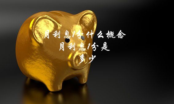 月利息1分什么概念（月利息1分是多少）