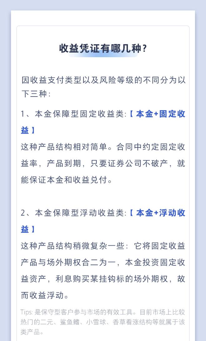 收益凭证