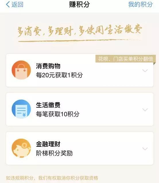 蚂蚁会员等级