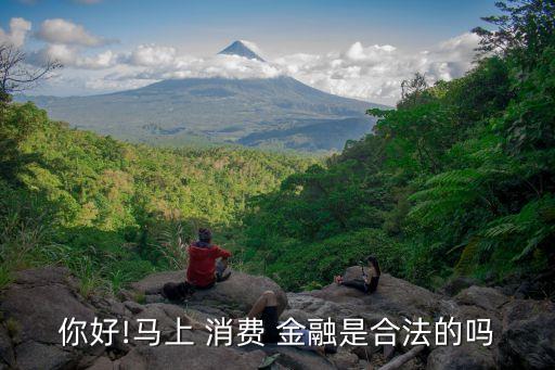 你好!马上 消费 金融是合法的吗