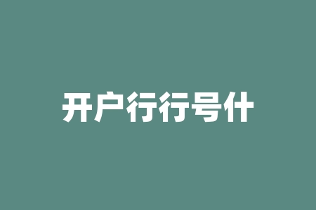 开户行行号什么意思 开户行和行号是啥意思