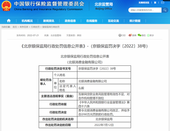 北银消费金融