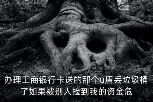 办理工商银行卡送的那个u盾丢垃圾桶了如果被别人捡到我的资金危