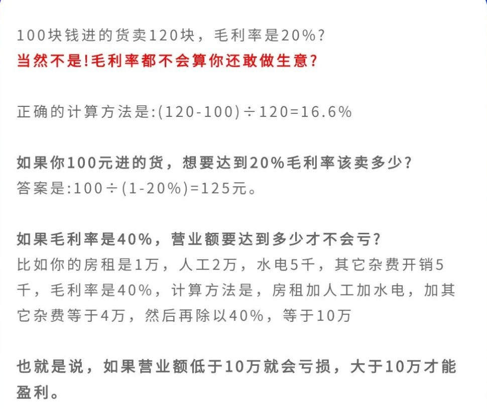 毛利润什么意思