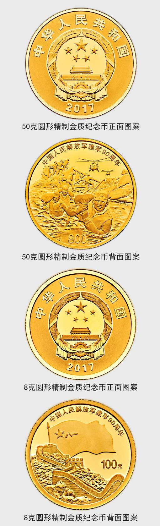 建军90周年纪念币