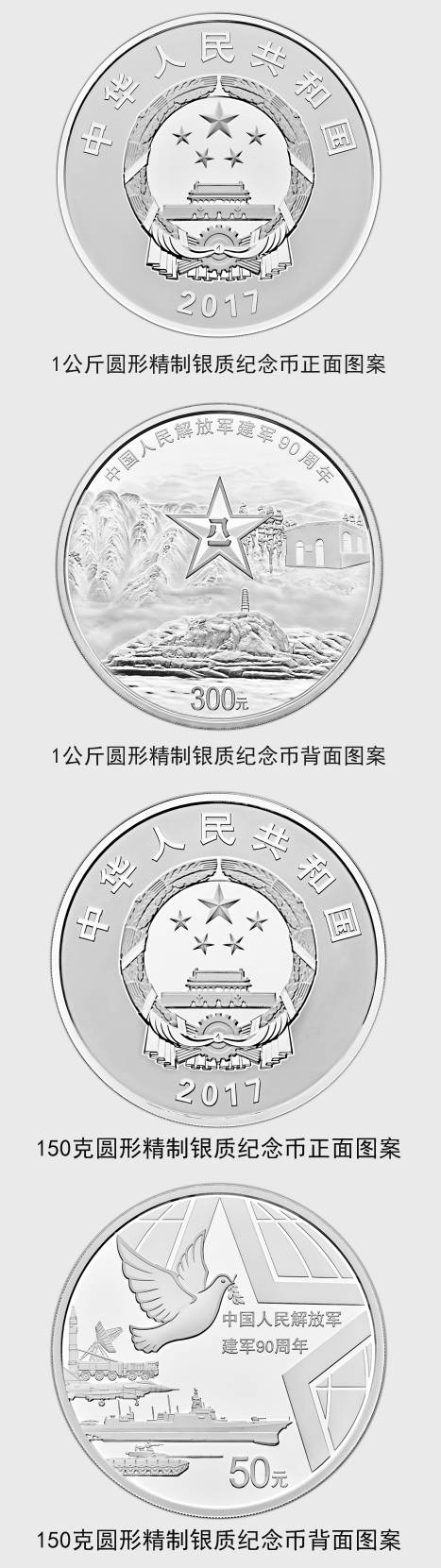 建军90周年纪念币