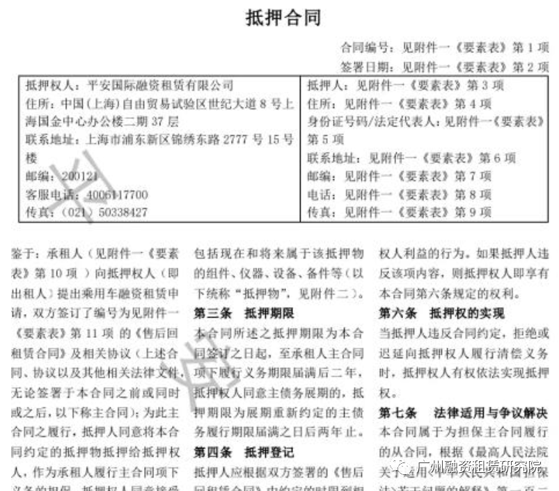 不押车融资公司