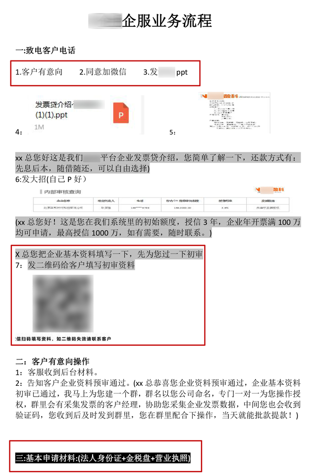 犯罪团伙的内部培训材料。上海警方供图