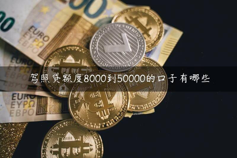 驾照贷额度8000到50000的口子有哪些(独家甄选了5个驾驶证贷款必下款的平台)