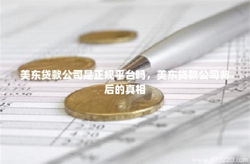美东贷款公司是正规平台吗，美东贷款公司背后的真相