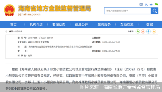小额贷款公司的现状
