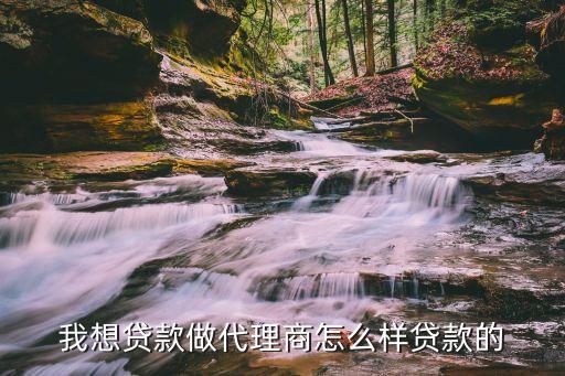 我想贷款做代理商怎么样贷款的