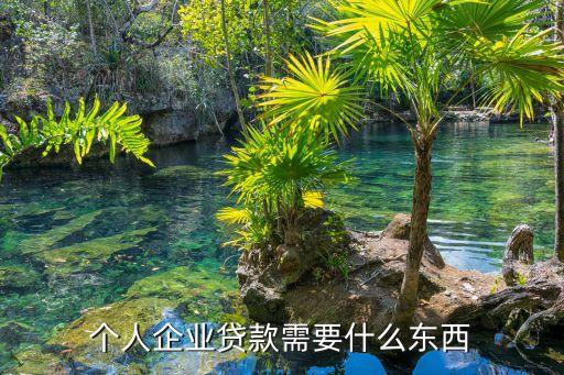 个人企业贷款需要什么东西