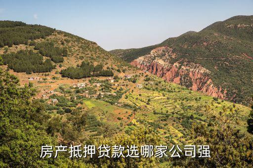房产抵押贷款选哪家公司强