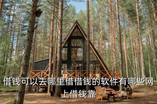 借钱可以去哪里借借钱的软件有哪些网上借钱靠