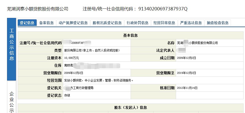 小额资金贷款