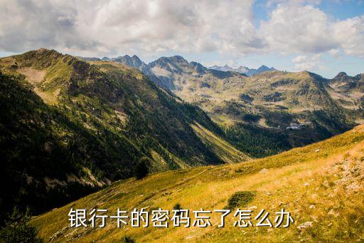 银行卡的密码忘了怎么办
